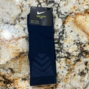 NWT NIKE vapor Crew SOCKS. NAVY BLUE. Mens size XL (12-15). DRI-FIT TECH.